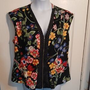 New York & Company Floral Sleeveless Top. Sz. XXL